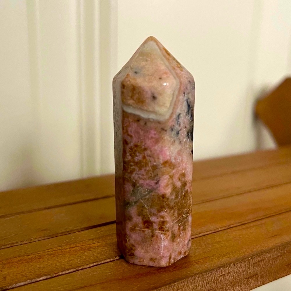 Pink Amethyst Tower | Natural Stone Crystal Point Wand Obelisk
